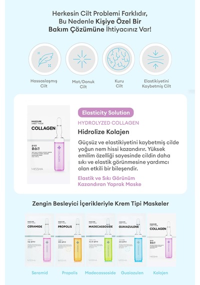 Missha Mascure Elasticity Solution Sheet Collagen Mask 25 ML