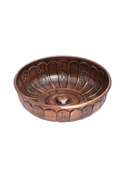 Krom Hamam Tası Osmanlı Motifli Bej 1 Çok Renkli