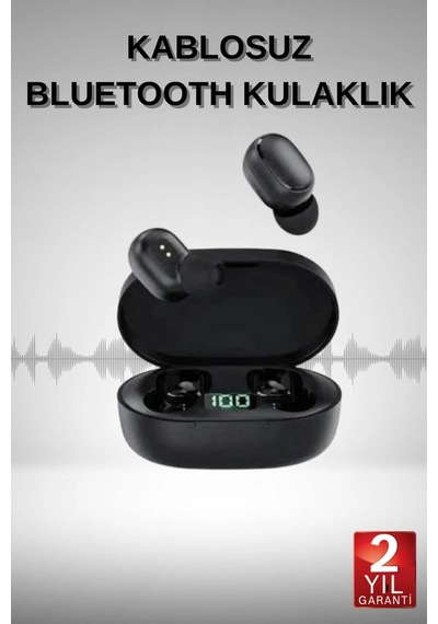 Bluetooth Kulaklık Dijital Göstergeli Yüksek Ses Kaliteli Uzun Pil Ömrü Renkli