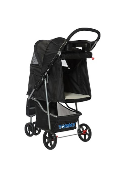 Tommy Evcil Hayvan Arabası 81x45.5x101 Cm Siyah Max 15 Kg
