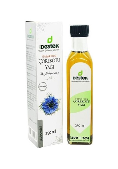 Destek Çörek Otu Yağı Çörekotu Soğuk Pres Aromatik Yağ 250 ML