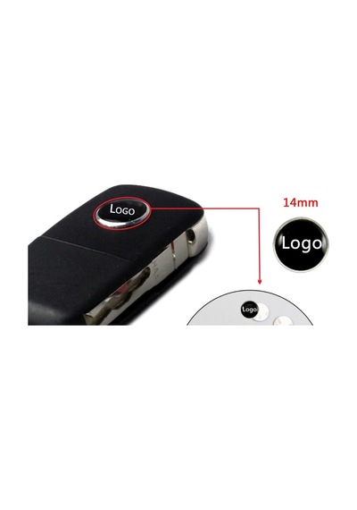 Toyota Uyumlu Oto Anahtar 3M Metal Alaşım Logo 2Li Set