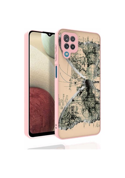Galaxy M33 Kılıf Desenli Kamera Korumalı Parlak Zore Nora Kapak NO4