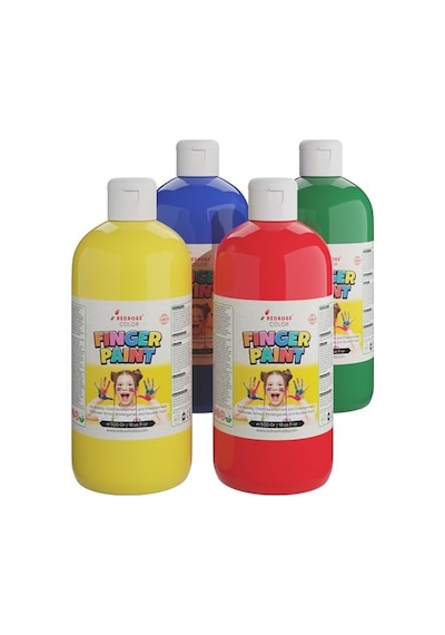 Ana Renkler Parmak Boyası 4'lü Set 4x500gr 12