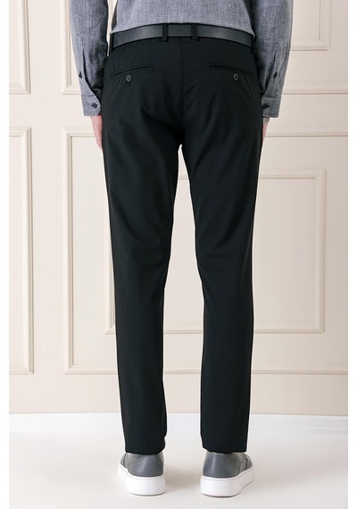 Efor Comfort Fit Yan Cep Pamuk Gabardin Casual Siyah Pantolon P 1146 Siyah