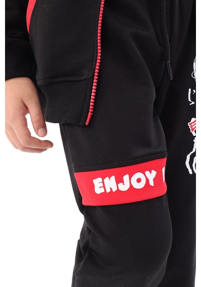 Toontoy Erkek Çocuk Baskılı Eşofman Takım Siyah Toontoy Erkek Çocuk Baskılı Eşofman Takım Siyah