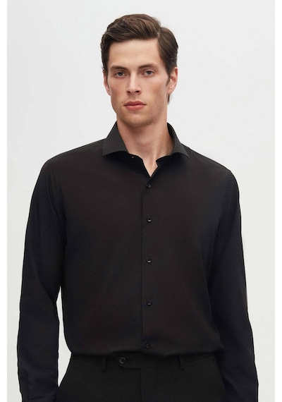 D's Damat Slim Fit Italyan Yaka Erkek Gömlek - Siyah D's Damat Slim Fit Italyan Yaka Erkek Gömlek - Siyah