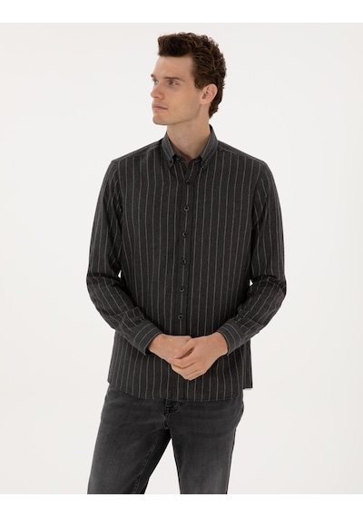 Pierre Cardin Erkek Antrasit Gömlek Desenli 50316765-vr006 Antrasit