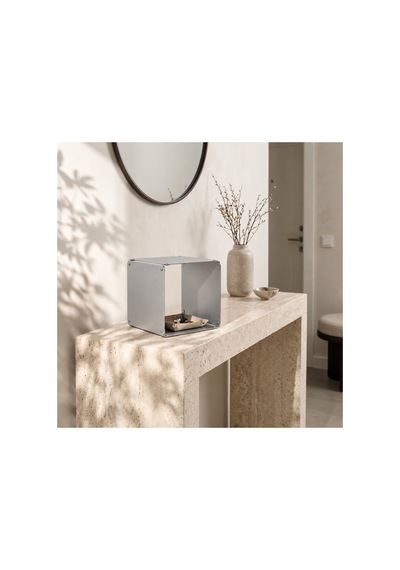 Node Modüler Metal Masaüstü Organizer Çok Amaçlı Düzenleyici Tekli Modül 16x16 Cm Gümüş - 943943374 Gümüş