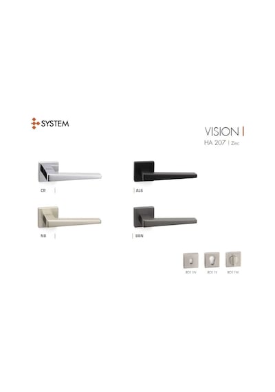 System Vision Kapı Kolu Füme Renk Ha207ro11 Bbn