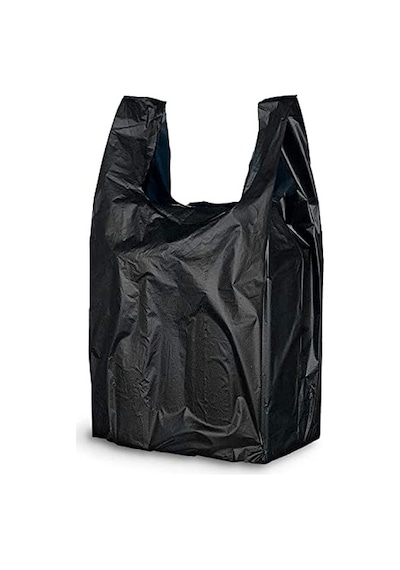 Kalın Siyah Poşet Orta Boy 1 Kg Hışır Atlet Poşet Market Manav Poşeti Çöp Poşeti