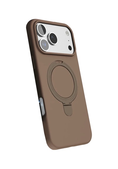 Apple İphone 17 Pro Max Regal Magsafe Standlı Kapak - Çöl Titanyum 0.2M-Çok Renkli