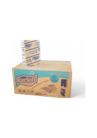 Karsoft Z Katlama Dispenser Havlu 2 Katlı 150 Yaprak 12 Paket