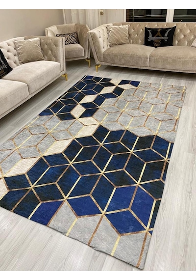 Kadife 4 M2 Ve 6 M2 Seçenekli Lastikli Halı Örtüsü Ort354