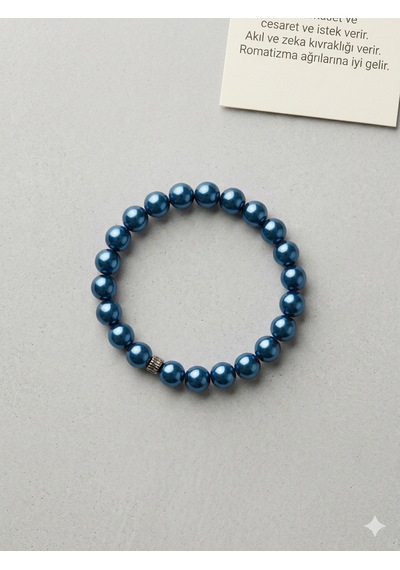 8 Mm Hematit Bilelklik Unisex 262 Lacivert