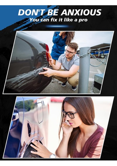 Syoauto Otomobiller İçin Siyah Düzeltme Boyası, Çizik Onarımı, Araç Onarım Boyası, 2'si 1 Arada, 12 Ml