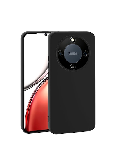 Kilifone - Honor Magic 8 Lite 5g Uyumlu Kılıf Esnek Koruyucu Mara Lansman Kapak - Siyah - T40933