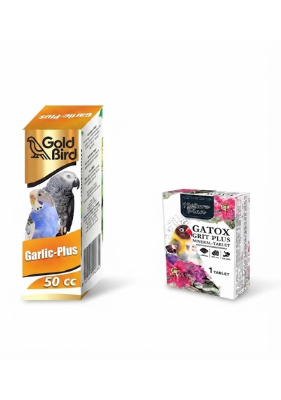 Kafes Kuşları İçin İştah Açıcı Damla 50 Cc + Nature Plan Premium Gatox Grit Plus Mineral Tablet Gaga Taşı