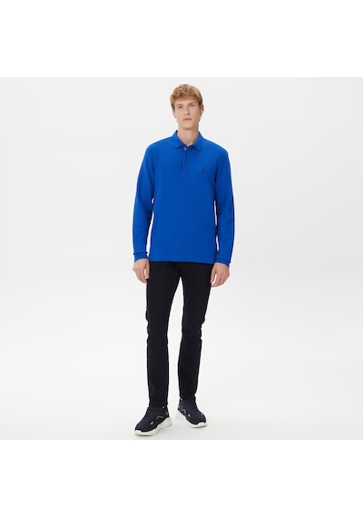 Nautica Erkek Mavi Classic Fit Uzun Kollu Polo Yaka T-shirt Düz K37351t Mavi Nautica Erkek Mavi Classic Fit Uzun Kollu Polo Yaka T-shirt Düz K37351t Mavi