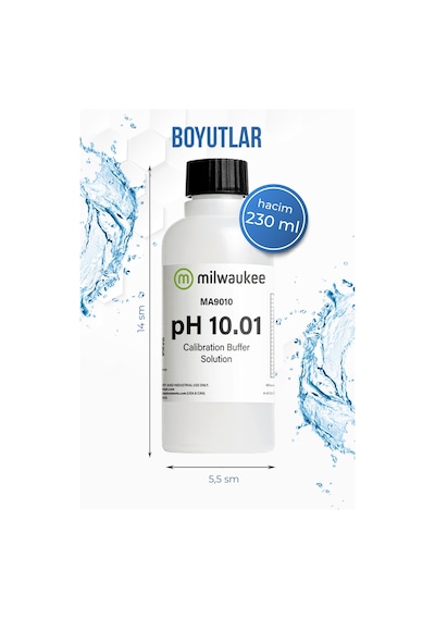 Milwaukee Ma9010 Ph 10.01 Kalibrasyon Solüsyonu 230 Ml