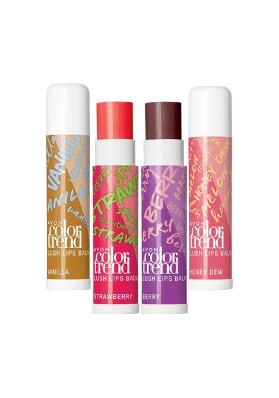 Avon Color Trend Çilek + Kavun + Orman Meyvesi + Vanilya Dudak Balmı 4'lü