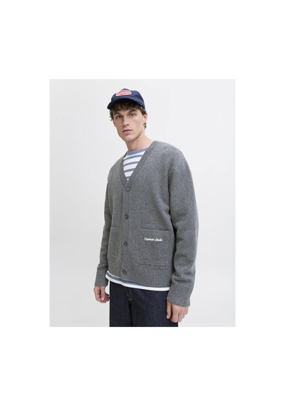 Jack & Jones Jornorrebro Knıt Cardıgan Ln Antrasit