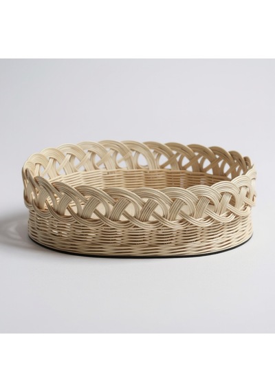 El Yapımı Doğal Rattan Sepet Ekmek Sepeti Meyve Sepeti Rattan0001 Bej