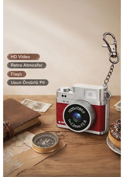 Torima CMR35 Mini Anahtarlık 1080P Dijital Fotoğraf Video Kamera