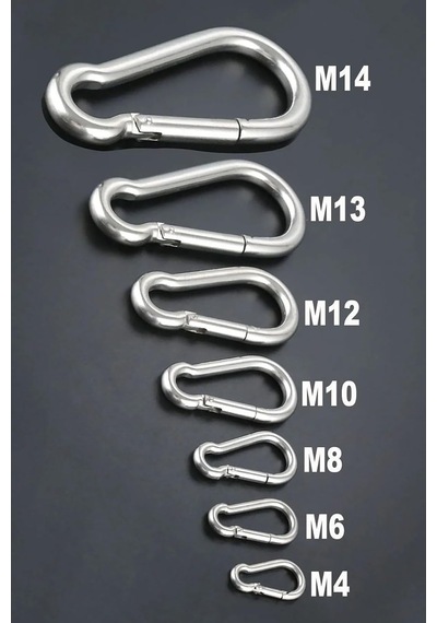 Ayrex M4 Karabina Çinko İle İşlenmiş 316 Paslanmaz Çelik 40x20x4 Mm 10 Adet