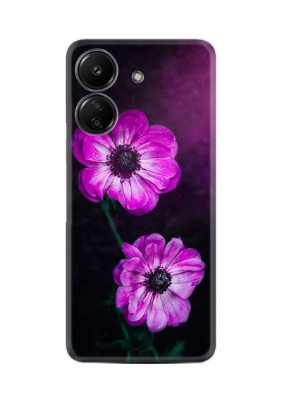 Tecno Spark Go 2024 Kılıf Desenli Silikon Platinium Series Çiçekler 1869