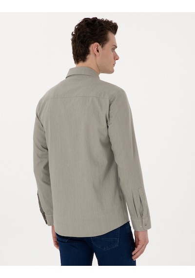 Pierre Cardin Erkek Açık Haki Gömlek Jean 50305630-vr183 Açık Haki