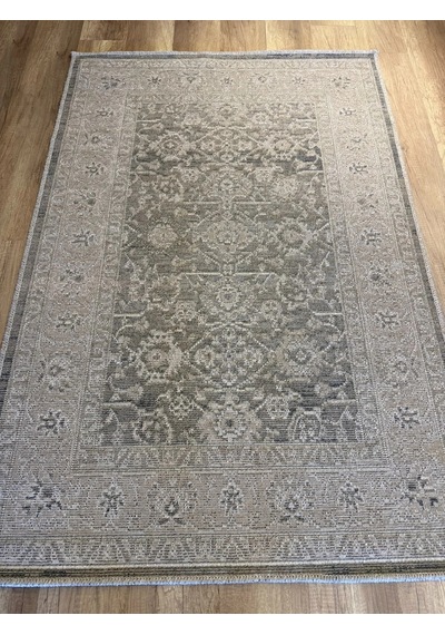 Luxess Halı Alpaca 1191 Yeşil Eskitme Desenli Makine Halısı Çok Renkli