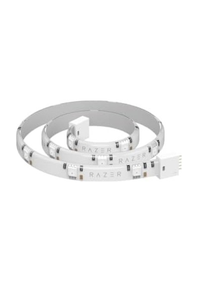 Razer Aether Light Strip Extender - Rgb Led Işık Şeridi Uzatma 1m / 3ft Genişletici, 8 Genişleticiye Kadar Bağlayın, Esnek Tasarım Beyaz .