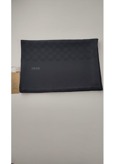 Aker Siyah Elegance Monogram Şal Siyah