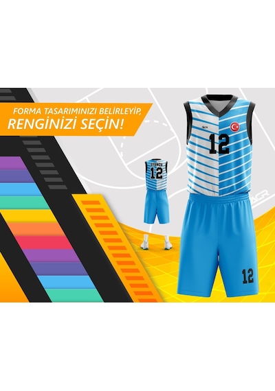 Acr Giyim Kişiye Özel Basketbol Forması - Dizayn : Çam