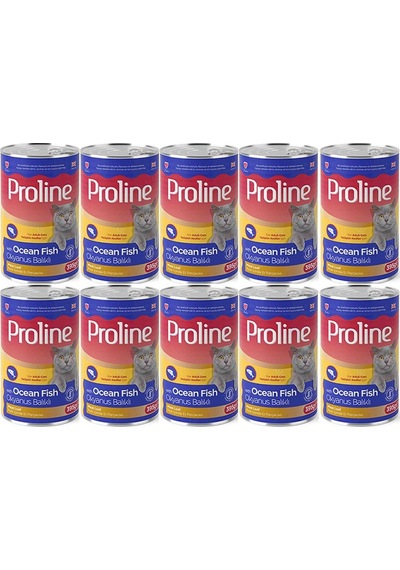 Pro Line Okyanus Balıklı Yetişkin Kedi Konservesi 10 x 395 G