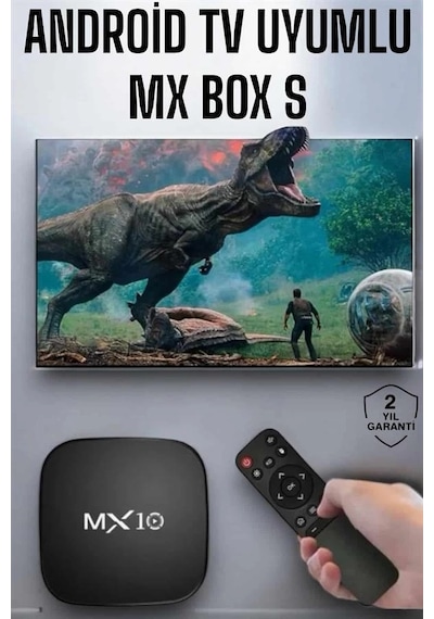 Mey İthalat 4k Tv Uyumlu Hd Çözünürlüklü Mx Box S 8 Gb