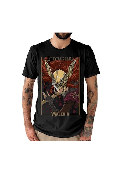 Noıssey Kırmızı Etiket Galashop Elden Ring Malenia Unisex T-shirt 17912 Siyah