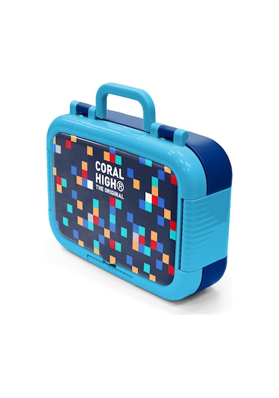 Coral High Kids Lacivert Geometrik Desenli Paslanmaz Çelik Beslenme Kabı 39135 Lacivert