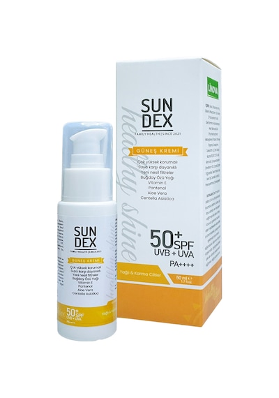 Sundex Healthy Shine Yağlı ve Karma Ciltler İçin Yüz Güneş Kremi SPF50+ 50 ML