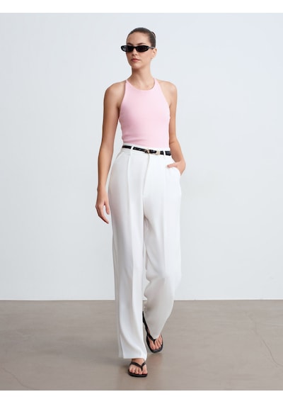 Dilvin 21051 Halter Yaka Askılı Top-toz Pembe