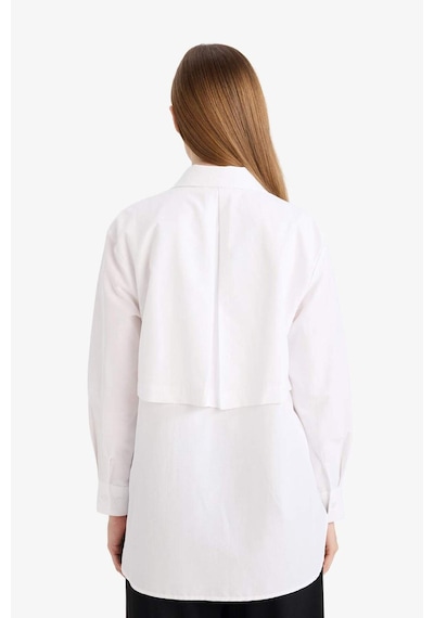 Defacto Regular Fit Poplin Uzun Kollu Tunik G9243ax26spwt32 Beyaz-wt32