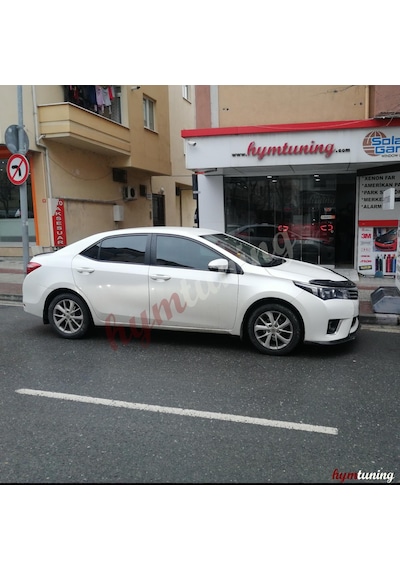 Toyota Corolla Uyumlu Kaput Rüzgarlığı. Kaput Maskesi. Parlak  Siyah