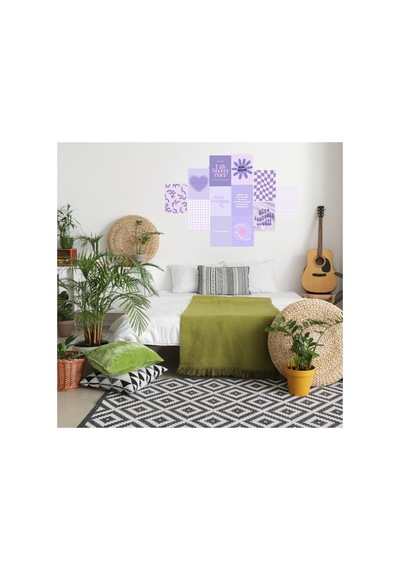 Purple Poster Duvar Kağıdı Seti
