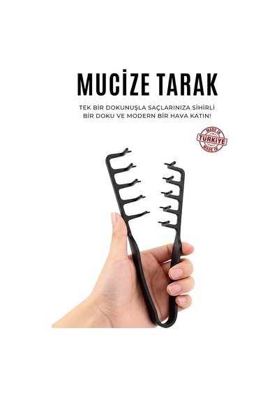 Professional Mucizevi Tarak Ve 007 İnce Saç Fırçası Set