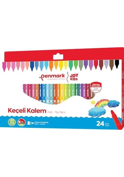 Penmark Süper Yıkanabilir Keçeli Kalem 24'lü Hs