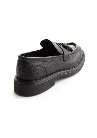 Siyah Hakiki Deri Erkek Loafer Ayakkabı E01597010503