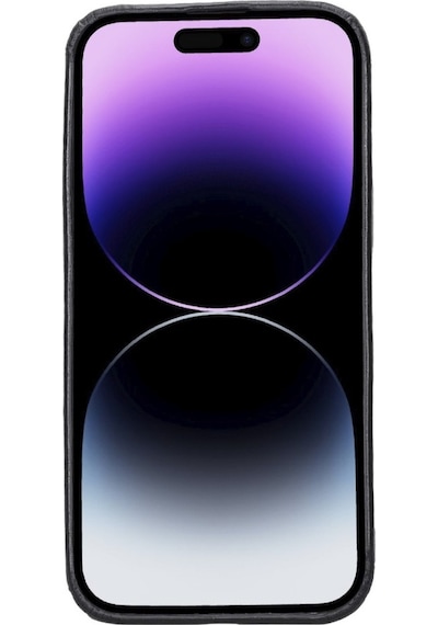 Apple Uyumlu iPhone 15 Pro Max Deri Arka Kapak Rock Rst1