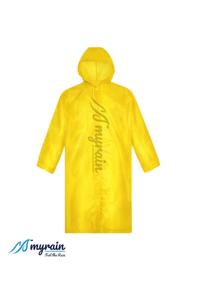 Myrain Kapüşonlu Çıtçıtlı Eva Yağmurluk Sarı