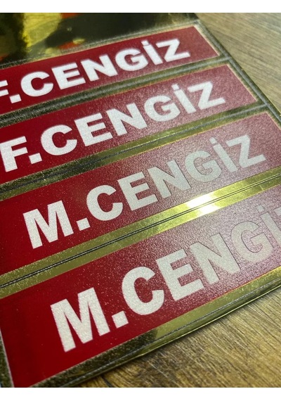 Kişiye Özel İtfaiyeci İsimliği Arma Patch 10cmx2.5cm Cm Cırtlı 1 Adet